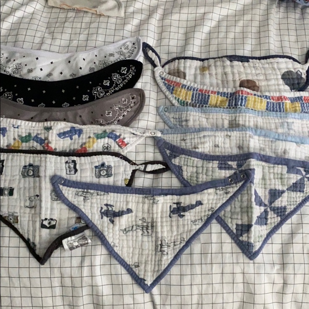 11 bandana burp clothes
